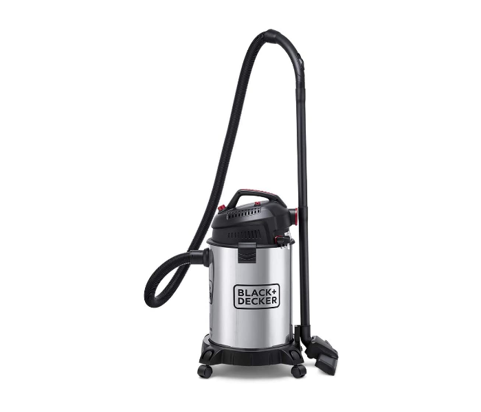 Black and Decker WV1450-B5 1610W Stainless Steel Drum Vacuum Cleaner with Wet and Dry Function - Black and Silver - Zoom Image 4