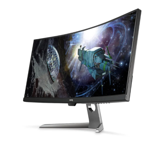 BenQ EX3501R 2K Ultrawide WQHD HDR 35 Inch Curved Gaming Monitor for Sim Racing - Black and Silver - Zoom Image 5