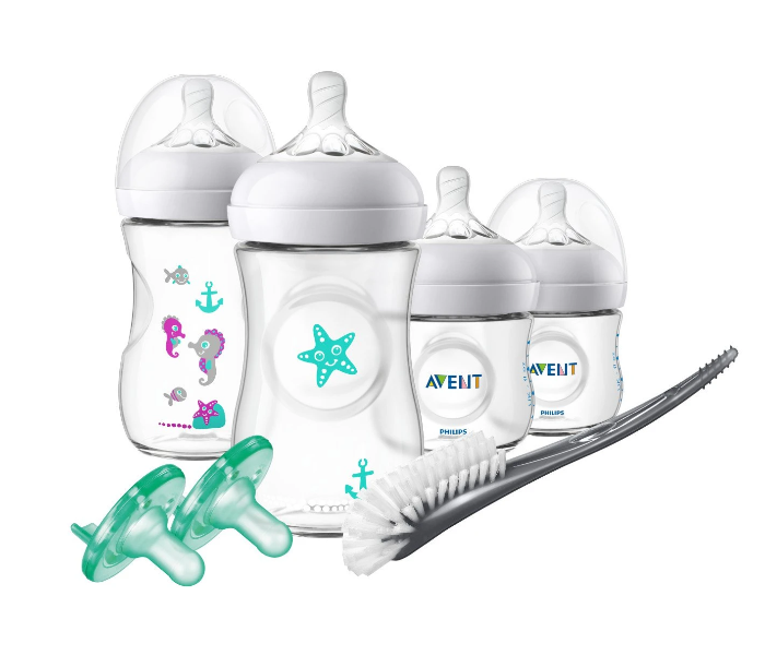 Philips Avent Natural Baby Bottle Gift Set Seahorse Design - Zoom Image