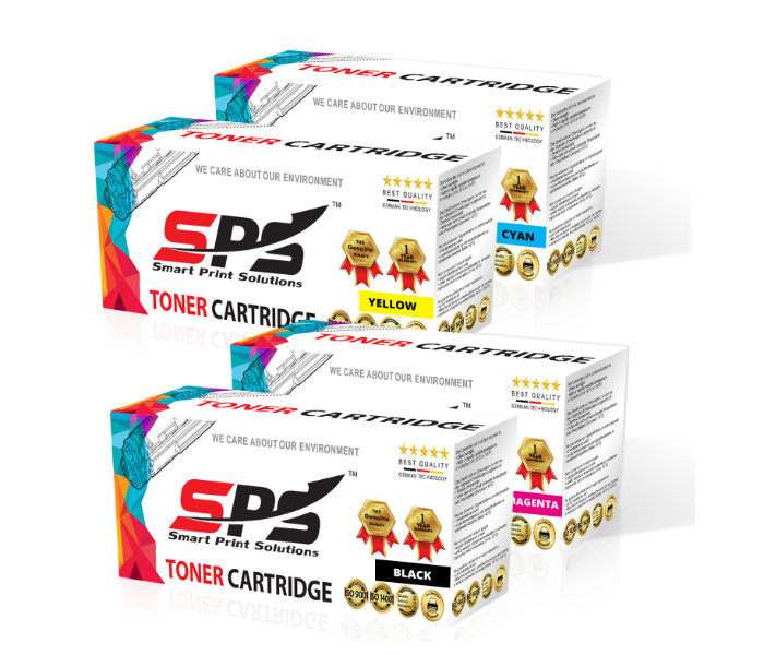 SPS Compatible Toner Cartridges for CF210A CF211A CF212A CF213A CF131A CRG731 CRG331 Set of 4 Pack HP LaserJet Pro - Black,Cyan,Yellow and Magenta - Zoom Image