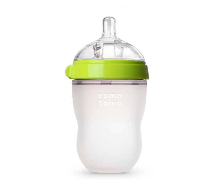 Comotomo 250ml Natural Feel Baby Bottle - Green - Zoom Image