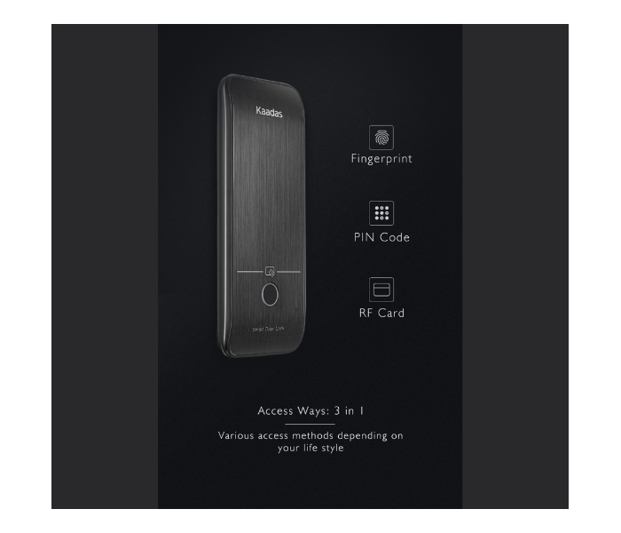 Kaadas KAADAS R7-5 Smart Door Lock - Black - Zoom Image 4