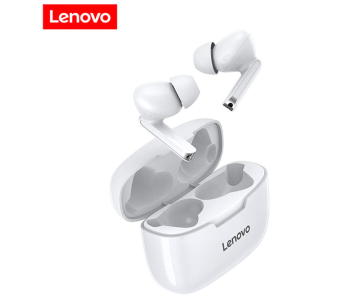 Lenovo XT90 TWS In-Ear Earphones With Mic And Charging Case - White - Zoom Image 1