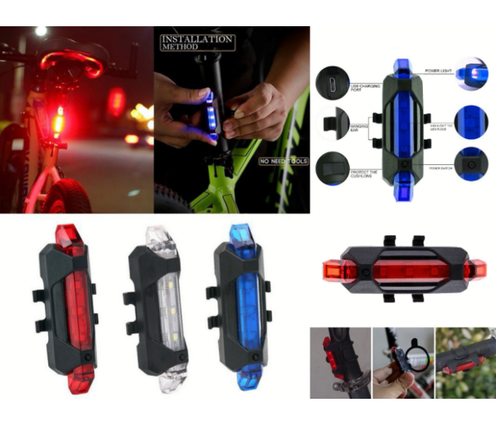 OEM Bicycle E-Scooter Waterproof Rear Tail Lights LED - White - Zoom Image 3