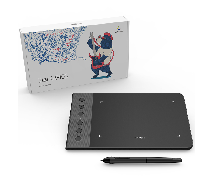 XP-Pen G640S Star Series Graphic Tablet - Black - Zoom Image 1