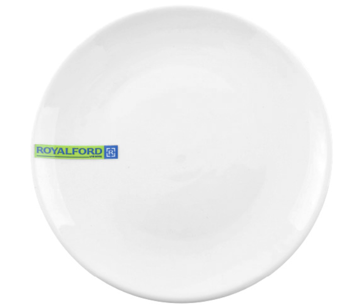 Royalford RF7991 8-inch Porcelain Ware Dinner Plate - White - Zoom Image 3