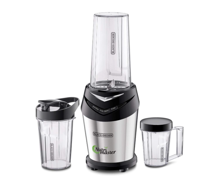 Black and Decker NE600-B5 600W Blender and Smoothie Maker with 3 Jars - Silver and Black - Zoom Image 5