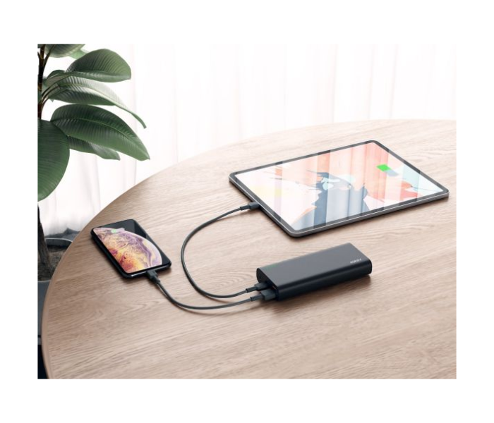 Aukey 20000mAh Alum USB-C Powerbank with Quick Charge 3.0 - Black - Zoom Image 3