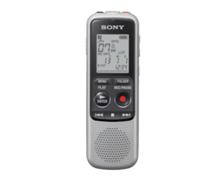 Sony ICD-BX140 BX Series Mono Digital Voice Recorder - Black - Zoom Image 1