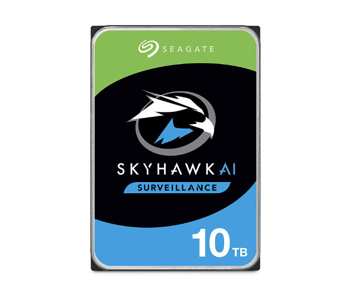 Seagate ST10000VE0008 Skyhawk Ai  3.5 Inch 10Tb 6Gb/S 256Mb Surveillance Internal Hard Drive HDD Sata Cache For DVR NVR Security Camera System With Drive Health Management  - Zoom Image 1