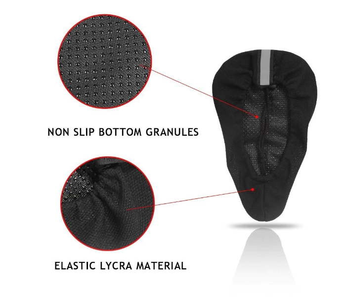 Bicycle Soft Saddle SoftSeat Cover - Black - Zoom Image 3