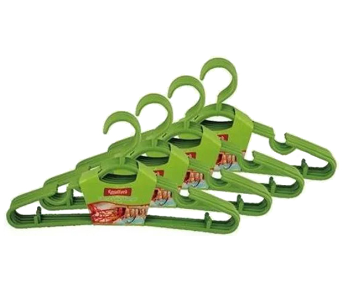 Royalford RF5427 5 Pieces Plastic Cloth Hanger - Green - Zoom Image 2