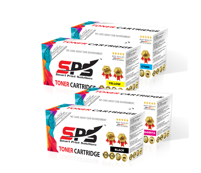 SPS Compatible Toner Cartridges Set of 4 Pack Q5950A Q5951A Q5952A Q5953A 643A for HP Color LaserJet 4700 DN DTN N PH Plus Series - Black,Cyan,Yellow and Magenta - Zoom Image