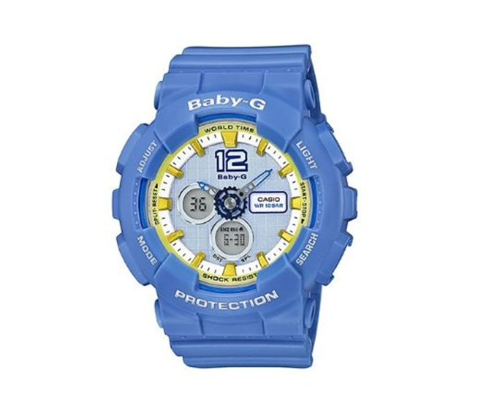 Casio BA-120-2BDR Baby-G Analog Digital Watch - Light Blue - Zoom Image