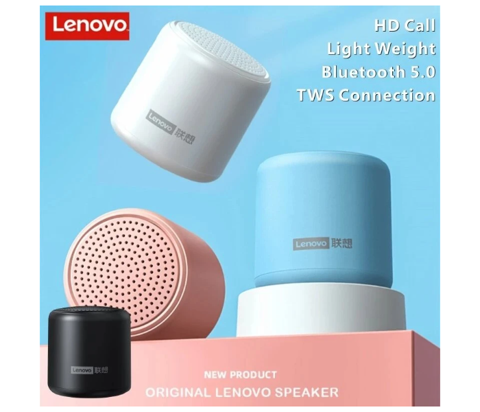 Lenovo L01 Mini Wireless Bluetooth 5.0 Portable Speaker - White - Zoom Image 3