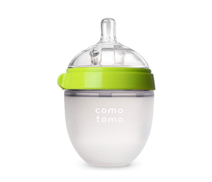 Comotomo 150ml Natural Feel Baby Bottle - Green - Zoom Image