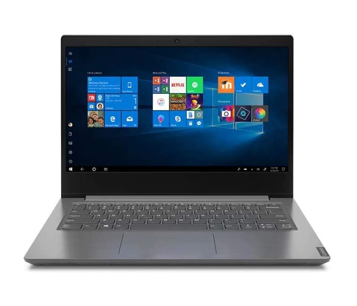 Lenovo V14-IIL 82C401ECAK 14 Inch Full HD Laptop Intel Core i5-1035G1 Processor 8GB RAM 256GB SSD DOS with Free Bag - Grey - Zoom Image 1