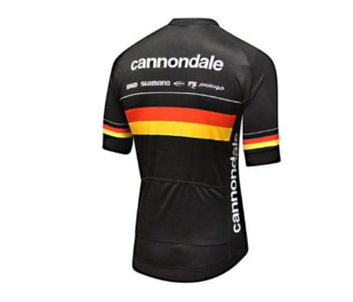 Cycling Extra Large Jersey Full Zip Coolmax Polyester Cannondale Orange Design - Black - Zoom Image 2