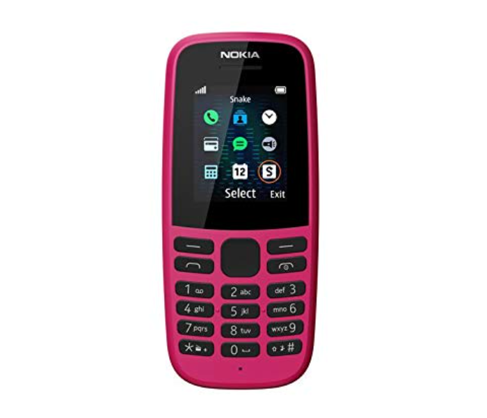 Nokia 105 Single Sim Mobile Phone - Pink - Zoom Image 1