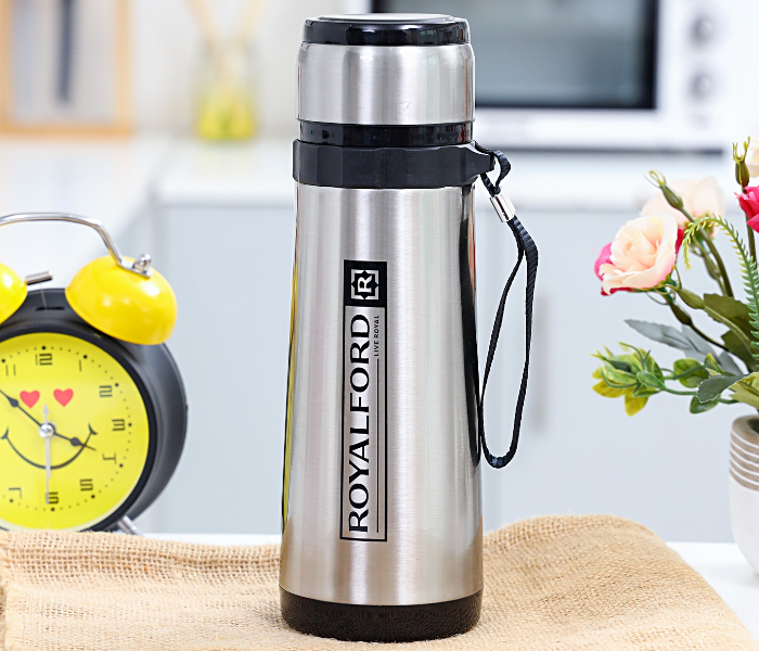 Royalford RF9459 600ml Stainless Steel Vacuum Bottle - Silver - Zoom Image 2