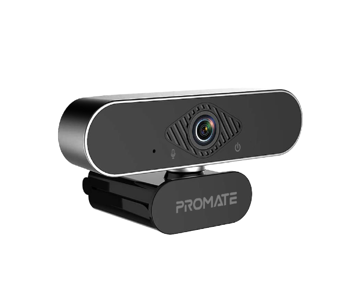 Promate ProCam-2 Full HD Webcam with Noise Reduction Mic - Black - Zoom Image 1