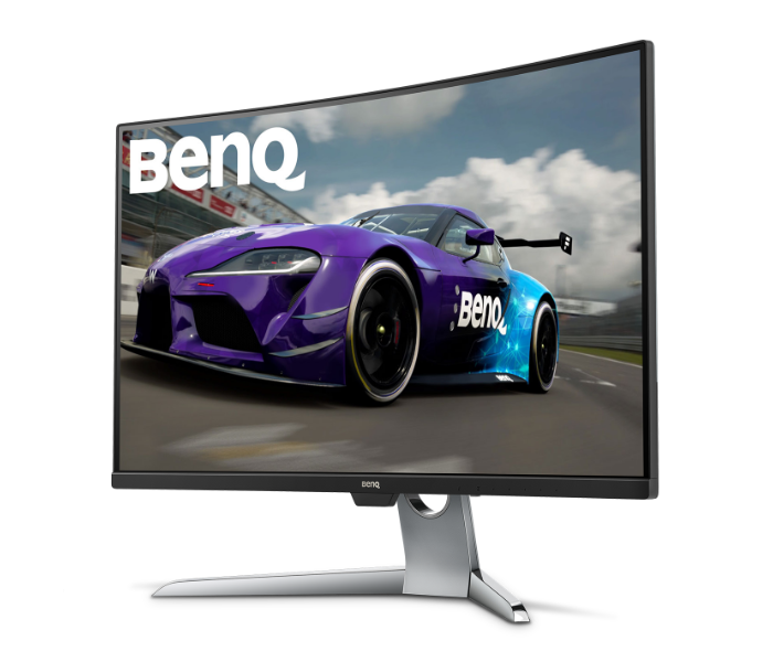 BenQ EX3203R 31.5 Inch,144Hz 2K QHD HDR Curved Gaming Monitor for Sim Racing - Black and Silver - Zoom Image 3