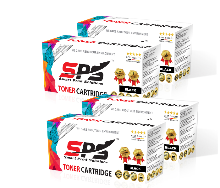 SPS Laser Toner Cartridge Set of 4 Pack CF287A 87A for HP LaserJet Enterprise Pro Printer - Black - Zoom Image