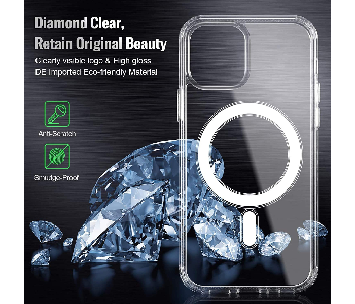 Trands TR-IPH706 Iphone 12 Pro 6.1 Inch Anti-Scratch Slim Crystal Clear MagSafe Case  - Zoom Image 3