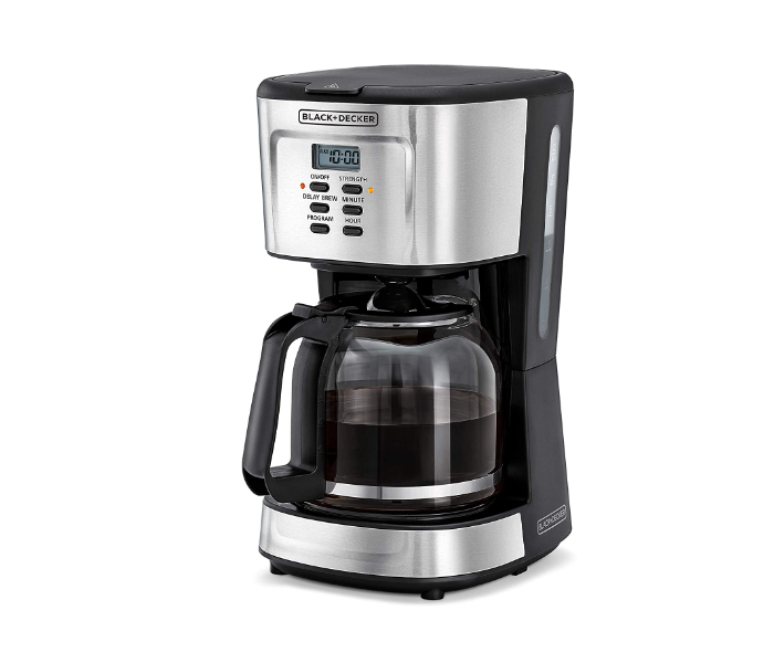 Black and Decker DCM85-B5 900W Programmable Coffee Maker Machine - Black and Silver - Zoom Image 1