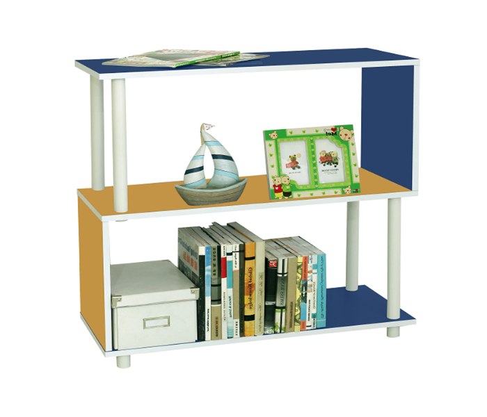 SH0000495 Flexi Storage Rack with 2 Compartment - Blue and Yellow - Zoom Image