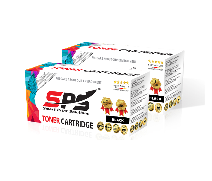 SPS Laser Toner Cartridge Set of 2 Pack C8543 X43X for HP LaserJet and Canon LBP Printer - Black - Zoom Image