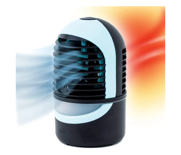 Personal Cooler and Humidifier - Sky Blue and Black - Zoom Image 1