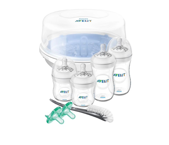 Philips Avent Natural Baby Bottle Essentials Gift Set with Sterilizer - Clear - Zoom Image