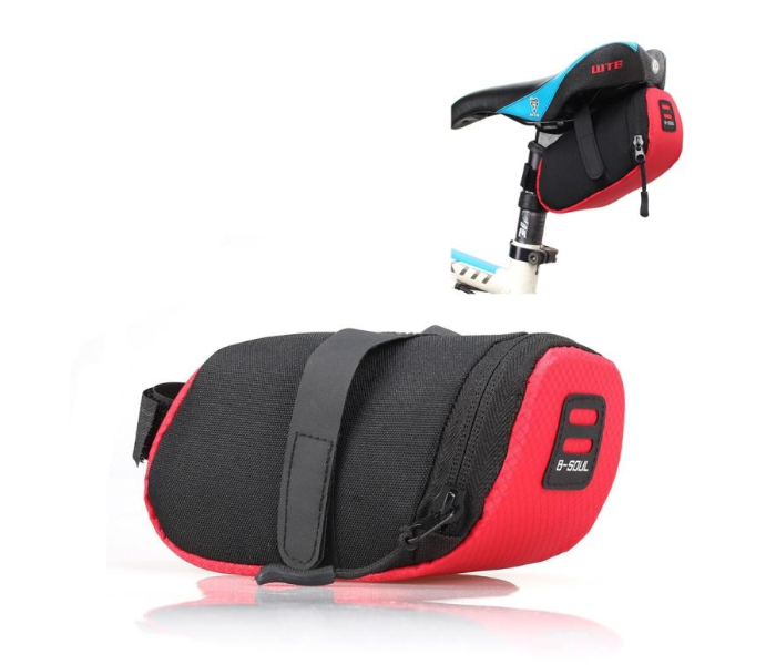 Cycling Rear Waterproof Saddle Bag - Red - Zoom Image 1