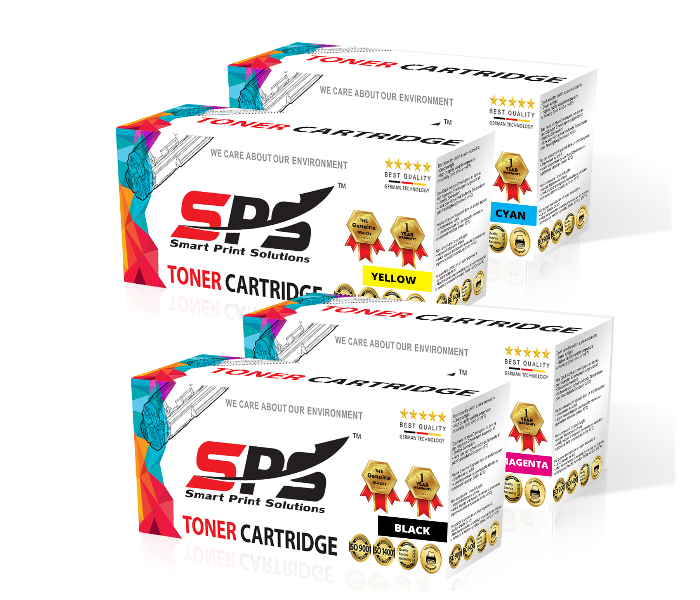 SPS Laser Toner Cartridge Set of 4 Pack CRG045 for Canon i-SENSYS LBP Printer - Black,Cyan,Yellow and Magenta - Zoom Image