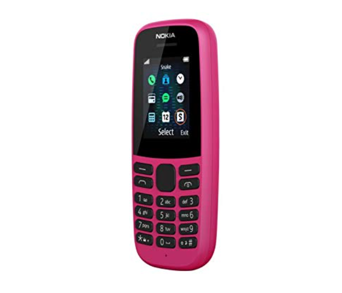 Nokia 105 Single Sim Mobile Phone - Pink - Zoom Image 2