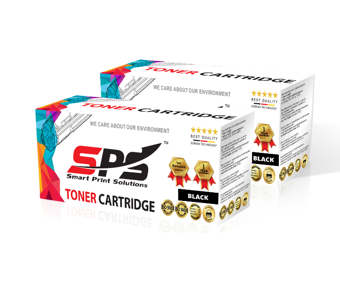 SPS Laser Toner Cartridge Set of 2 Pack Q7553A 5949A CRG708 for HP LaserJet Professional - Black - Zoom Image