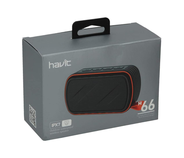 Havit HV-M66 Outdoor Waterproof Speaker - Orange - Zoom Image 4