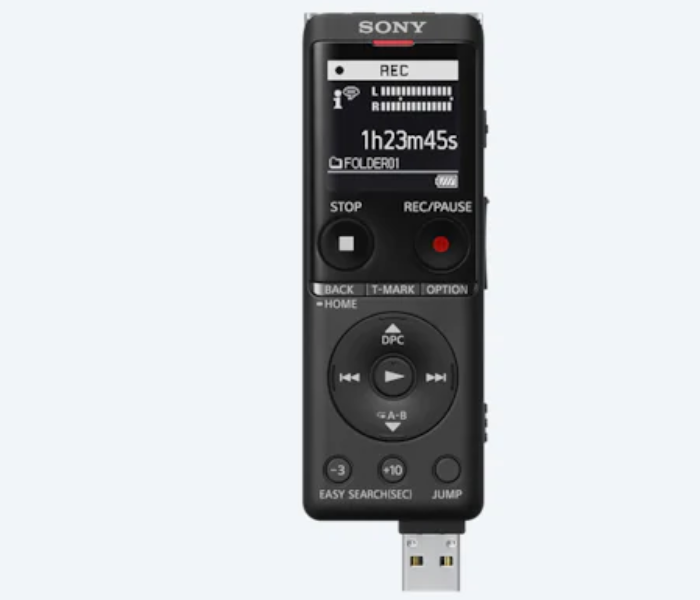 Sony ICD-UX570FBC UX Series Digital Voice Recorder - Black - Zoom Image 3