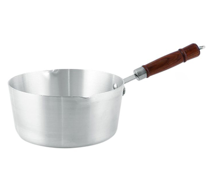 Royalford RF8992 7-inches Aluminium Milk Pan with Wooden Handle - Silver - Zoom Image 4