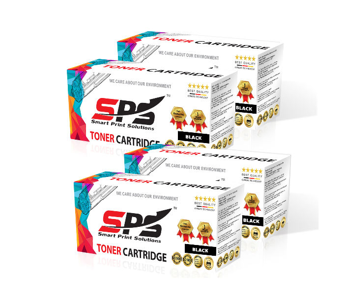 SPS Laser Toner Cartridge Set of 4 Pack CE278A CRG728 for HP LaserJet Pro - Black - Zoom Image