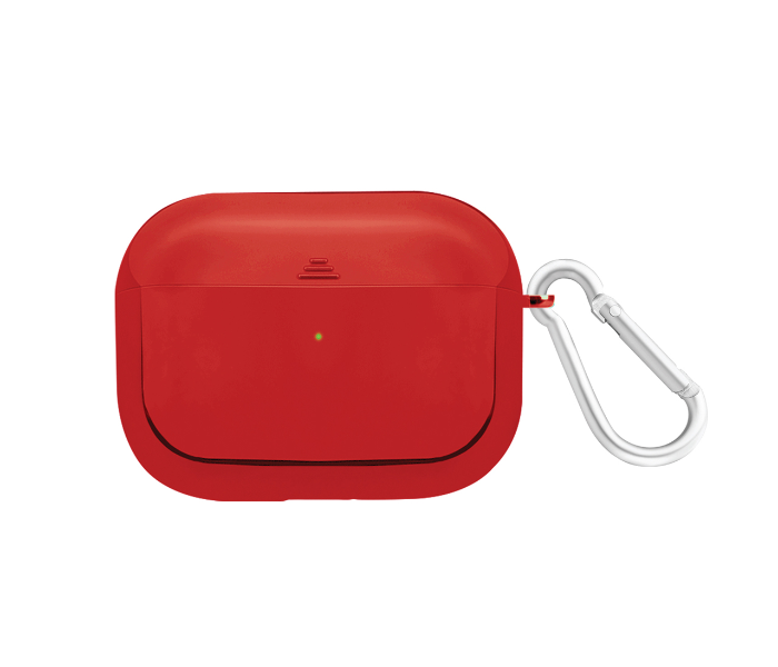 Promate GLOWY-PRO AirPods Pro Wireless Charging Compatible Case - Red - Zoom Image 1