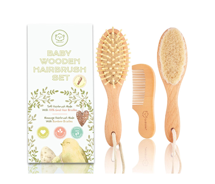 Baby Hair Care Set - Wooden - Zoom Image