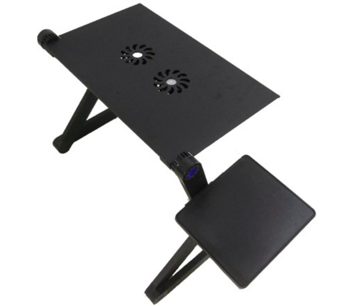 Rako Relaxed Workstation With 2 Cooling Fans- Black - Zoom Image 4