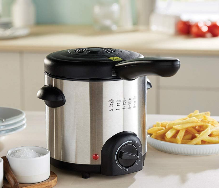 Mini Deep Fat Chip Fryer - Silver - Zoom Image 1