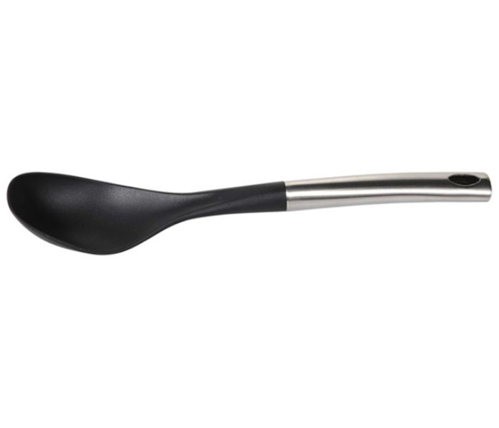 Royalford RF9480 Nylon Serving Spoon with Steel Handle - Black & Silver - Zoom Image 3