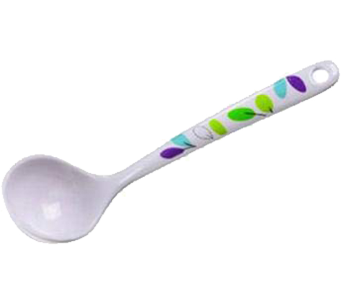 Royalford RF7393 Leaf Design Melamine Ware Soup Spoon - White - Zoom Image 4