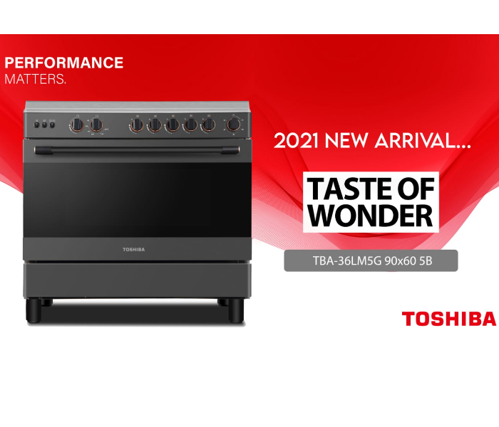 Toshiba 36LMG5G030 90cm Multi-function Gas Range- Stainless Steal - Zoom Image 1