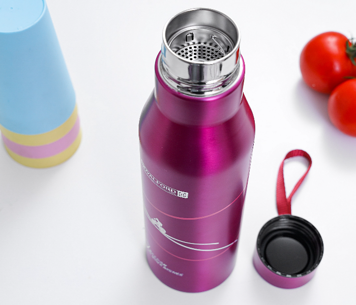 Royalford RF6606 720ml Stainless Steel Vacuum Bottle - Pink - Zoom Image 3