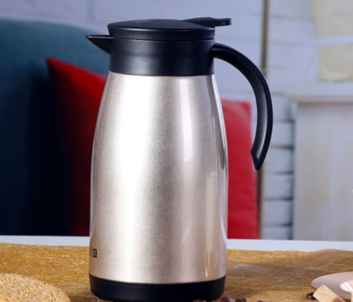 Royalford RF8304 1 Litre Stainless Steel Mini Vacuum Flask - Gold - Zoom Image 2